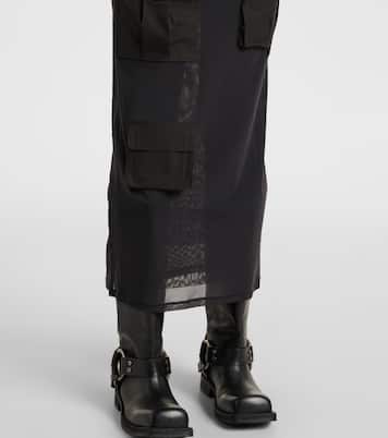 Falda midi cargo de malla | Acne Studios
