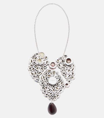 Collana con pendente e cristalli | Saint Laurent