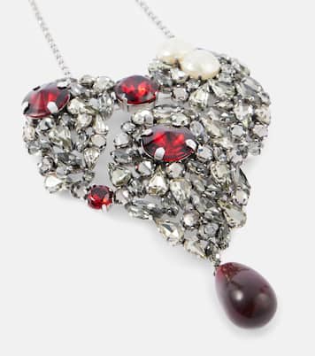 Collana con pendente e cristalli | Saint Laurent