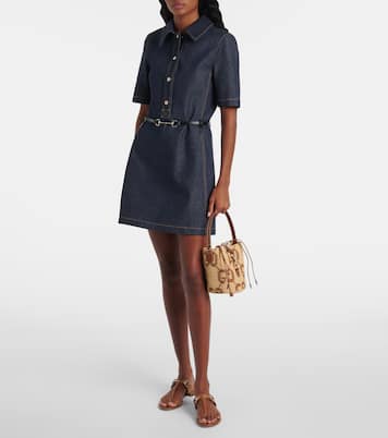 Secchiello GG Mini con pelle | Gucci