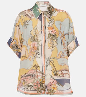 Camicia Tallow in ramia con stampa | Zimmermann