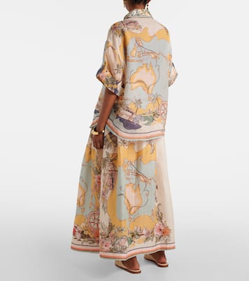 Camicia Tallow in ramia con stampa | Zimmermann