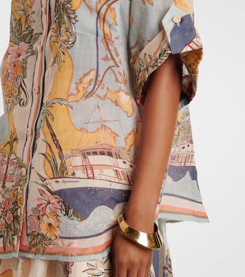 Camicia Tallow in ramia con stampa | Zimmermann