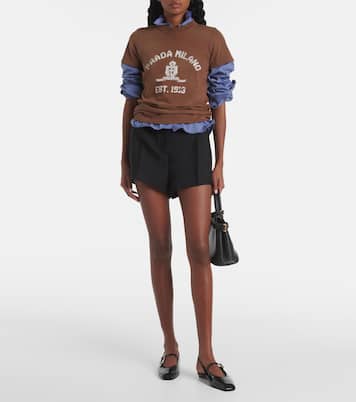 Ballerines slingback en cuir verni | Prada
