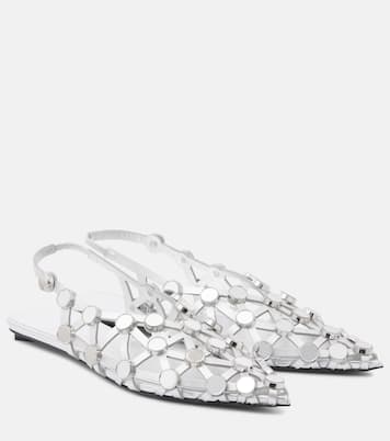 Ballerine Grid in pelle | The Attico