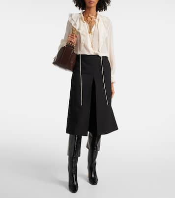 Blusa in seta con pizzo | Chloé
