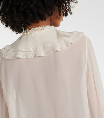 Blusa in seta con pizzo | Chloé