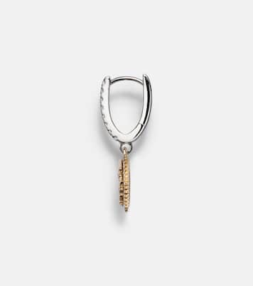 Boucle d'oreille unique Resilience Mini en or jaune et blanc 18 ct et diamants | FoundRae