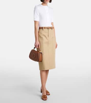 Mules Horsebit en daim et cuir | Gucci