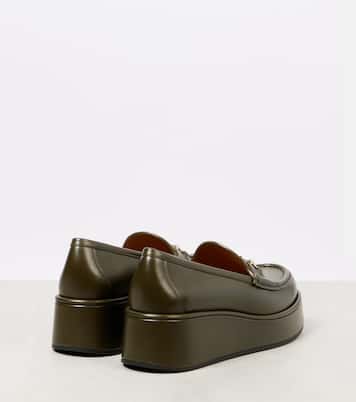 Mocassins Horsebit à plateforme en cuir | Gucci