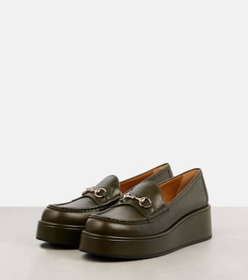 Mocassins Horsebit à plateforme en cuir | Gucci