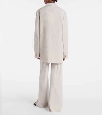 Nat double-breasted silk and linen blazer | The Row