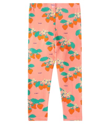 Strawberries printed leggings | Tinycottons