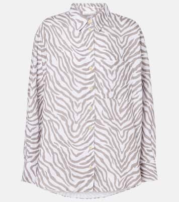 Camicia in lino con stampa zebrata | Heidi Klein