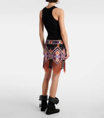Yolana sequined fringed miniskirt | Isabel Marant
