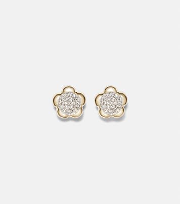 Orecchini Crosby in oro 10kt con diamanti | Stone and Strand