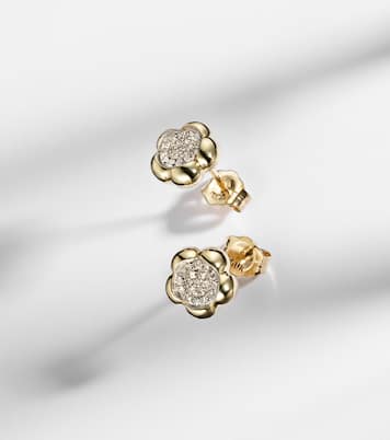 Orecchini Crosby in oro 10kt con diamanti | Stone and Strand
