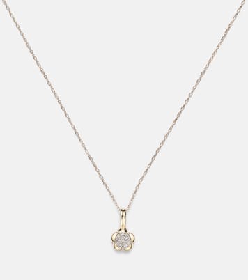 Crosby 10kt gold necklace with diamonds | Stone and Strand