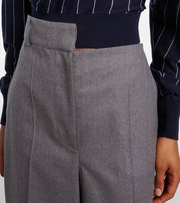 Gerade Hose aus Wollflanell | Stella McCartney