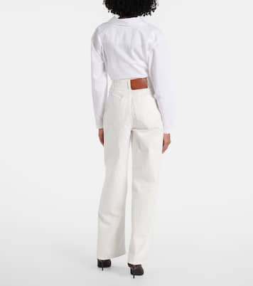 Jeans a gamba larga a vita alta | Victoria Beckham