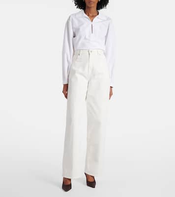 Jeans a gamba larga a vita alta | Victoria Beckham