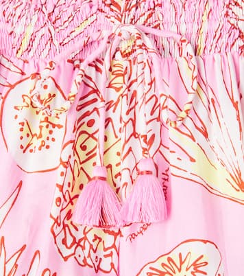 Lulu printed fringed shorts | Poupette St Barth Kids