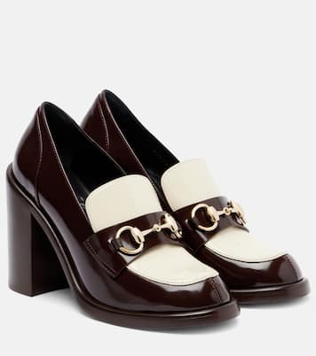 Savoy Horsebit leather loafer pumps | Gucci