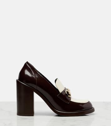 Savoy Horsebit leather loafer pumps | Gucci
