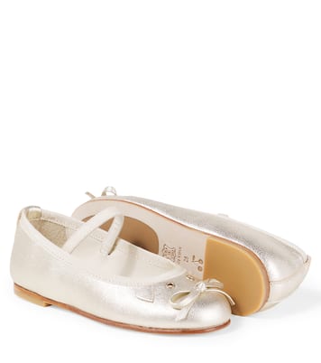 Ballerinas Joie aus Metallic-Leder | Bonpoint