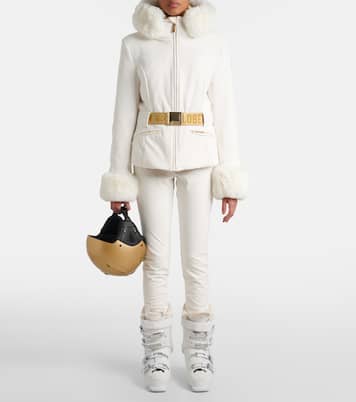 Prezioso faux fur-trimmed down ski jacket | Goldbergh