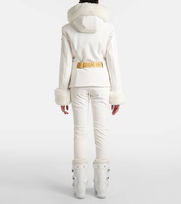 Prezioso faux fur-trimmed down ski jacket | Goldbergh