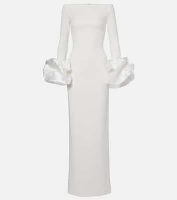 Talia off-shoulder gown  | Solace London