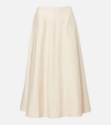 Celeste cotton midi skirt | Entire Studios