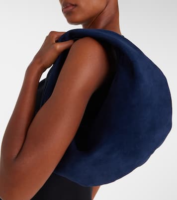 Olivia Medium suede shoulder bag | Khaite