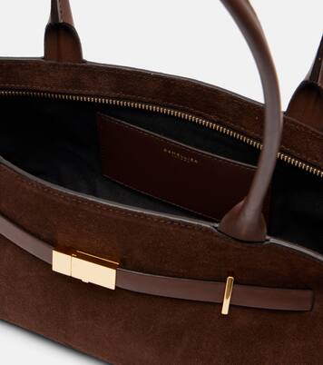 Schultertasche New York aus Veloursleder | DeMellier
