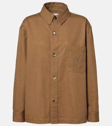 Surchemise Cassandre en coton et lin | Saint Laurent