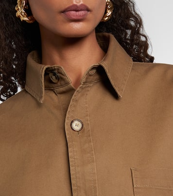 Surchemise Cassandre en coton et lin | Saint Laurent