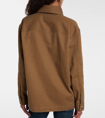 Surchemise Cassandre en coton et lin | Saint Laurent