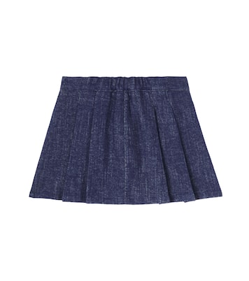 Pleated denim skirt | Il Gufo