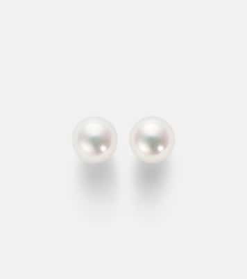 18kt gold earrings with akoya pearls | Mikimoto
