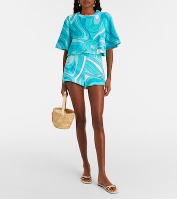 Shorts Iride in spugna di cotone | Pucci