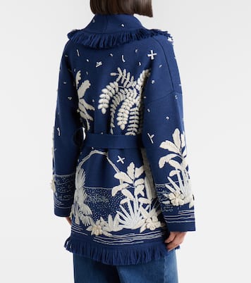 Postcard From Paradise wool cardigan | Alanui