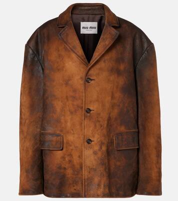 Chaqueta oversized de ante | Miu Miu