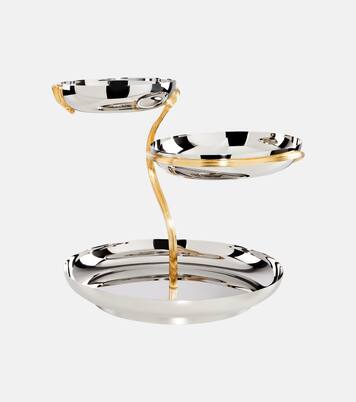 Deco Leaves stainless steel stand | L'Objet