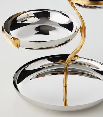 Deco Leaves stainless steel stand | L'Objet