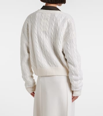 Cassie cable-knit cashmere cardigan | Lisa Yang