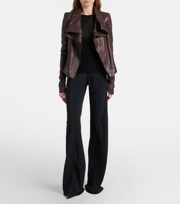 Giacca asimmetrica Naska in pelle | Rick Owens