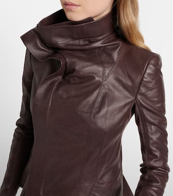 Giacca asimmetrica Naska in pelle | Rick Owens