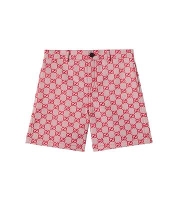 GG cotton-blend canvas shorts | Gucci Kids