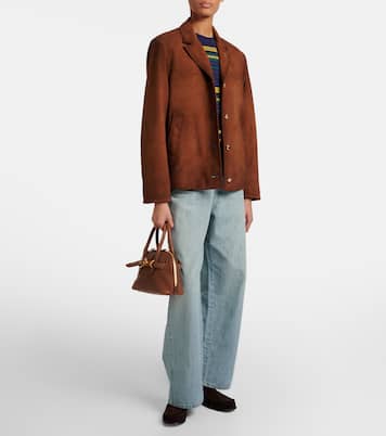 Adventure leather tote bag | Miu Miu